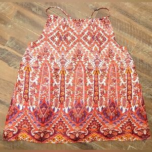 SOLD -— 100% Cotton NWT Boho Empire-Waist BANANA REPUBLIC Tank Top, XS petite